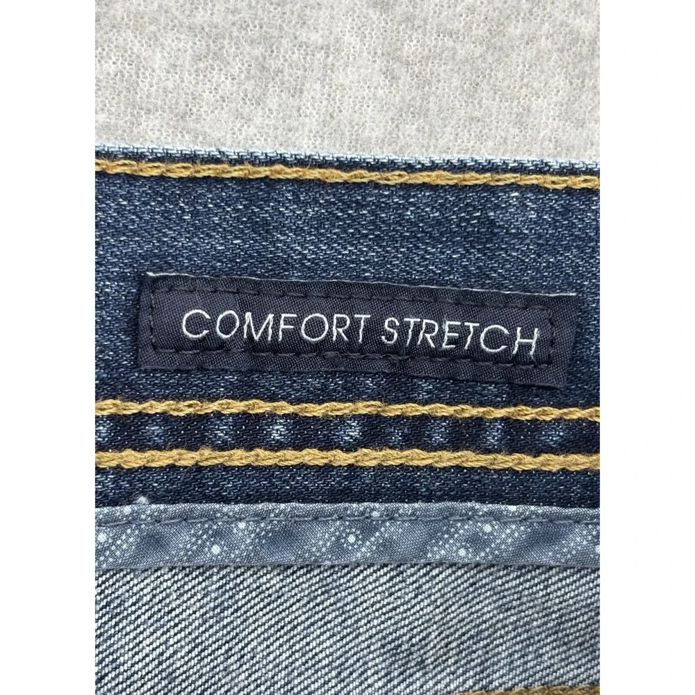 Cremieux Comfort Stretch Men's Jeans 36x34 Straight Leg Blue Denim